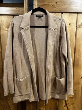 Banana Republic Women's Open-Front Camel/Tan Knit Cardigan